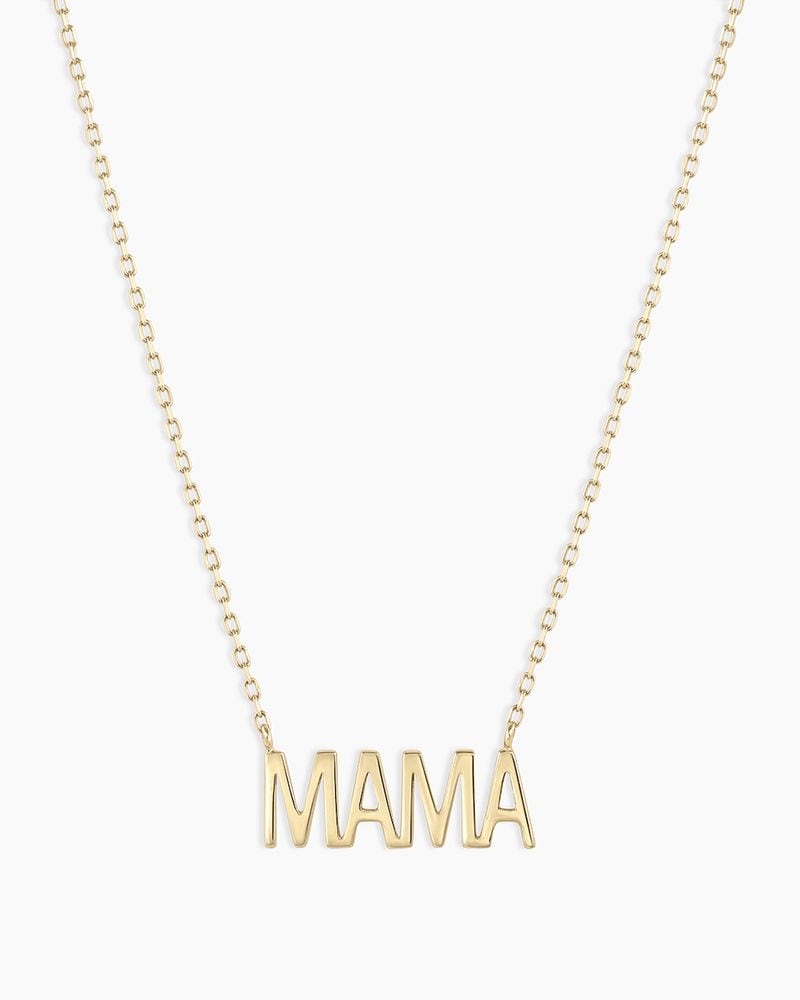 A 14k gold nameplate that reads “Mama” is a gift she will treasure for years to come.
(Courtesy of Gorjana)