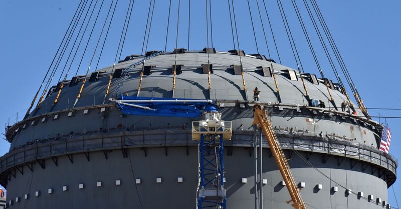 March 22, 2019 Waynesboro - Picture shows the construction site of Vogtle Units 3 at the Alvin W. Vogtle Electric Generating Plant in Waynesboro on Friday, March 22, 2019. HYOSUB SHIN / HSHIN@AJC.COM