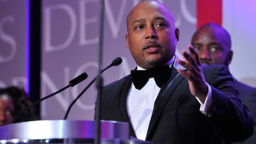 WASHINGTON, DC - NOVEMBER 16: TV personality & entrepreneur Daymond John speaks on stage at the Thurgood Marshall College Fund 27th Annual Awards Gala at the Washington Hilton on November 16, 2015 in Washington, DC. (Photo by Larry French/Getty Images for Thurgood Marshall College Fund)