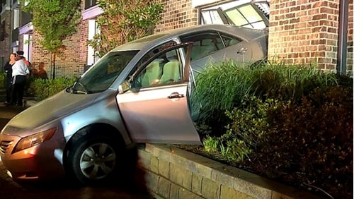 A 13-year-old accidentally backed her mother's car into a Duluth apartment, police said.