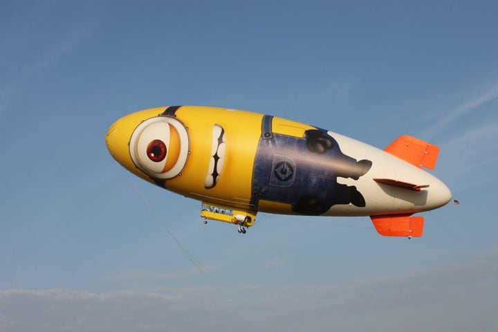 Despicablimp flies over Atlanta