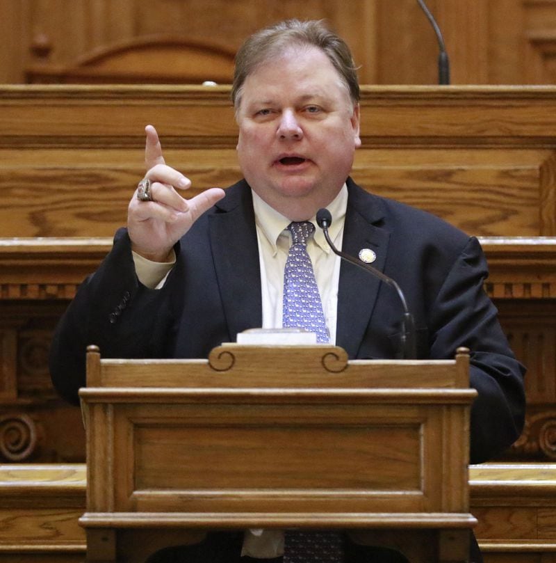 State Sen. Jeff Mullis, chair of the Senate Rules Committee, opposed the move to have more votes be recorded electronically, rather than by a show of hands. BOB ANDRES / BANDRES@AJC.COM