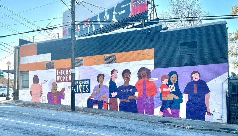 A mural celebrating women has been added to the building at Ponce de Leon Avenue and Charles Allen Drive since its 2019 sale.