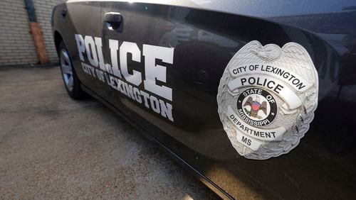 FILE - A Lexington, Miss., police cruiser is parked outside their facility near the town square, Aug. 15, 2022. (AP Photo/Rogelio V. Solis, File)