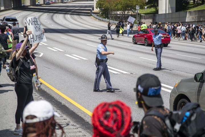 PHOTOS: Fourth day of protests in downtown Atlanta