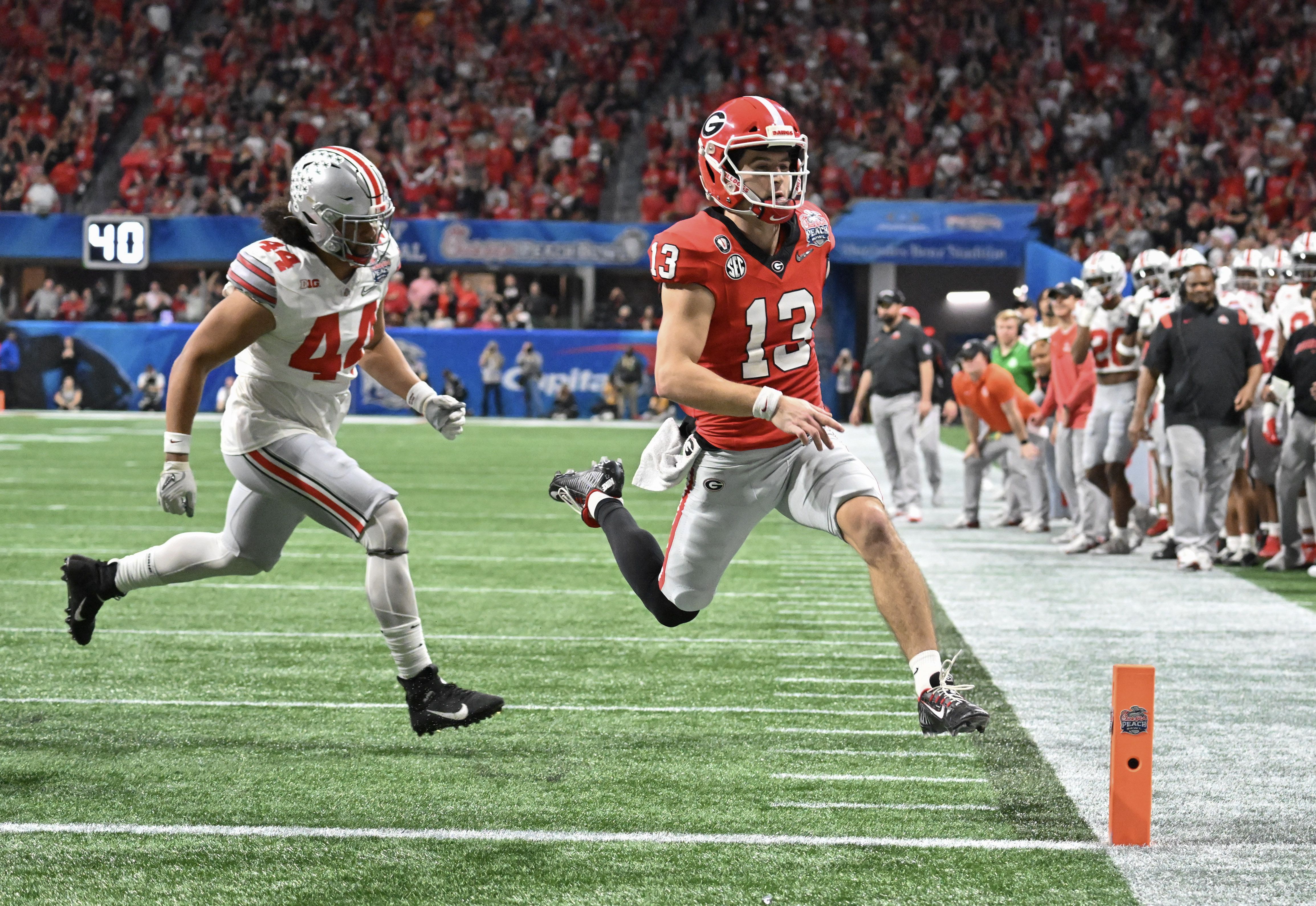 Stetson Bennett IV picked by Rams in NFL draft's fourth round