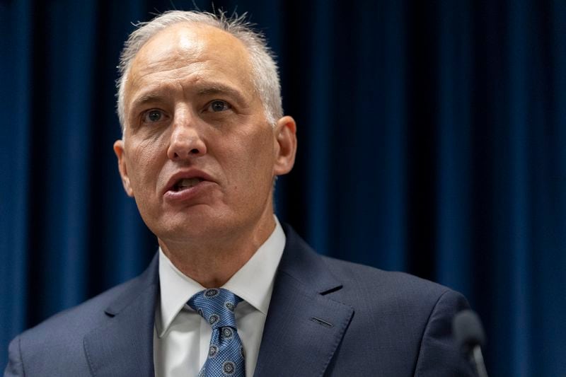 Assistant Attorney General for National Security Matthew G. Olsen speaks during a news conference at the Office of the United States Attorney in Baltimore, Thursday, Sept. 5, 2024. (AP Photo/Stephanie Scarbrough)