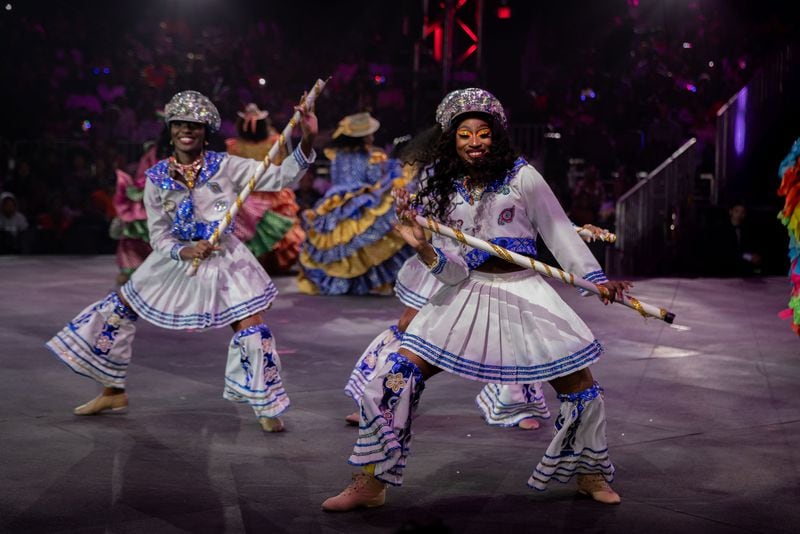 Performers onstage at UniverSoul Circus' 2024 tour.
