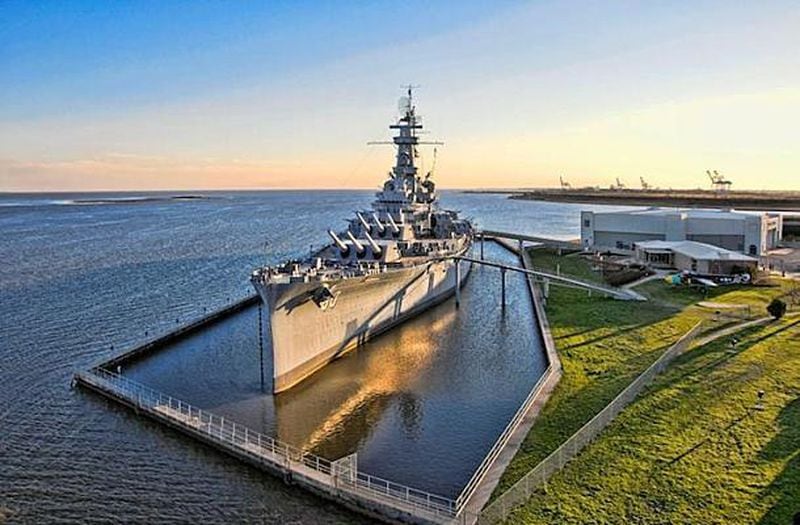 Mobile's USS Alabama battleship.