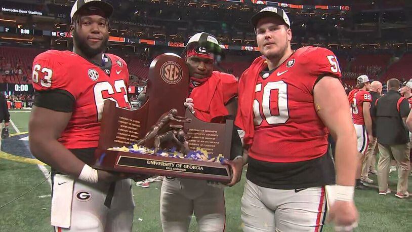 UGA's offensive line interested in postseason trophies