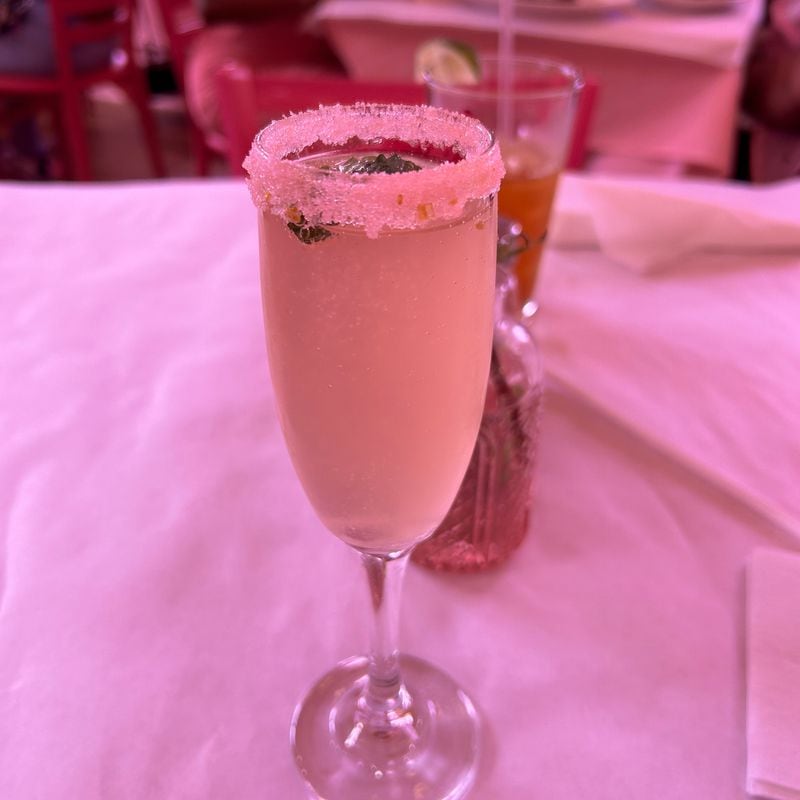 The guava mint mimosa from High Noon Brunchery. Olivia Wakim/AJC
