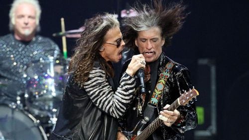 Aerosmith played a rocking set at the second night of the Bud Light Music Fest on Feb. 1, 2019, State Farm Arena. Post Malone opened the concert. (Robb Cohen Photography & Video for The Atlanta Journal-Constitution)