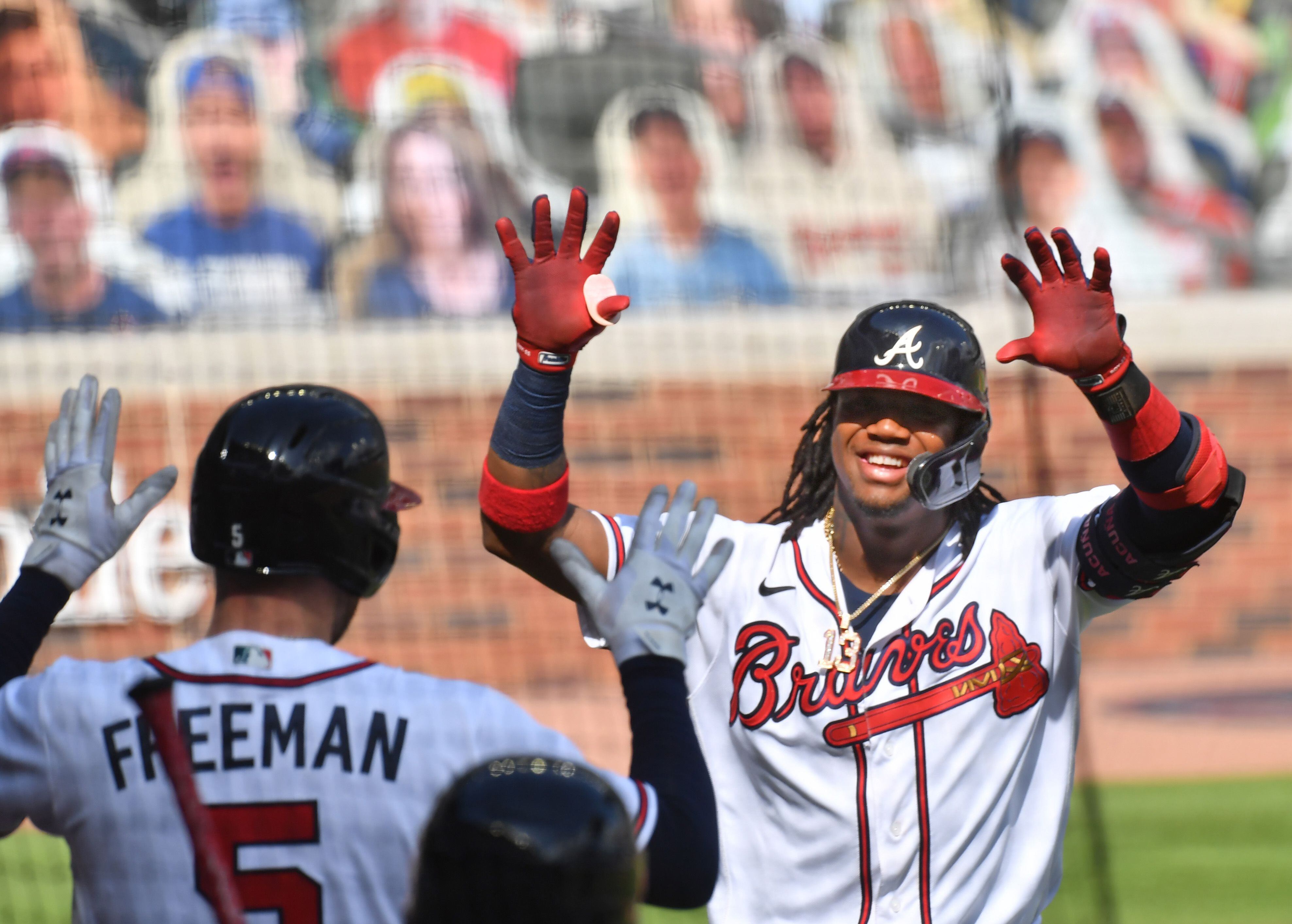 Braves outfielder Charlie Culberson was hit in the face with a 90 mph  fastball