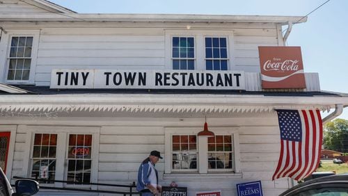 Views of the exterior of Tiny Town Restaurant in Homer, Ga. shown on Friday, April 5, 2024. (Natrice Miller/ AJC)