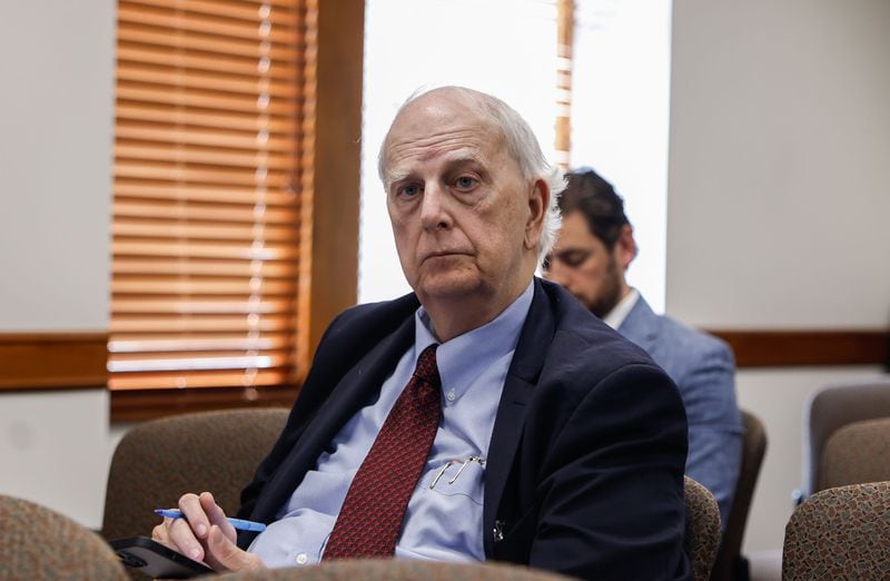 Former Gov. Roy Barnes sits in on a Senate Special Committee on Investigations hearing about District Attorney Fani Willis at the Georgia State Capitol on  Friday, May 3, 2024. (Natrice Miller/ AJC)