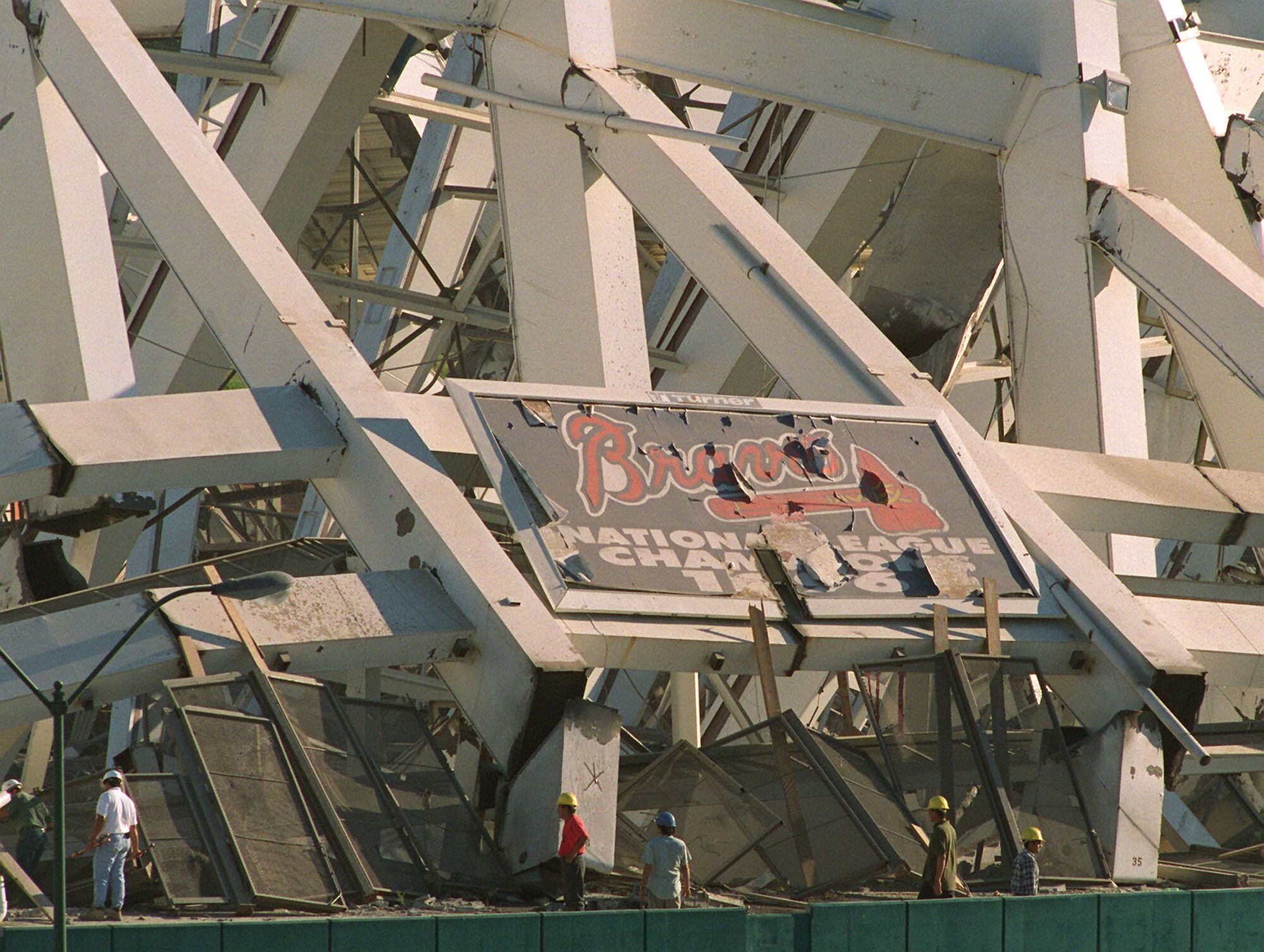 Photos: Atlanta-Fulton County Stadium demolition