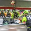 An Atlanta fire rescue crew on Friday morning in Atlanta. (John Spink/The Atlanta Journal-Constitution)