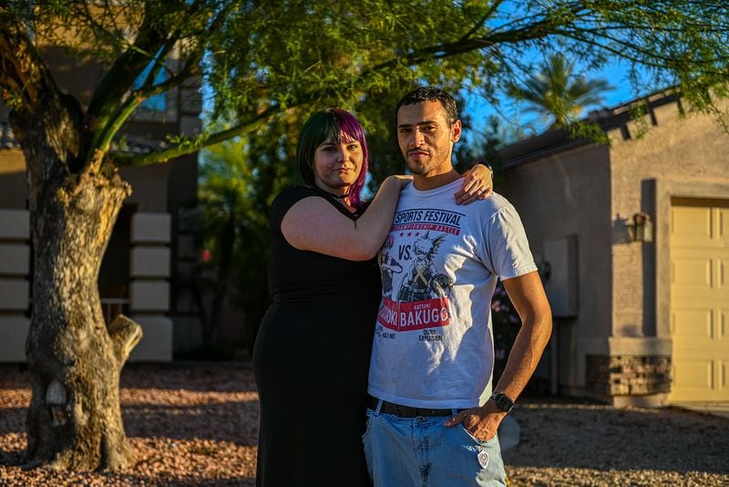 Samantha and Ariane Buck of Peoria, Arizona, say they were turned away from a physician’s office because of money they owed, forcing them to seek emergency care. They estimate they now have about $50,000 in medical debt. (Ash Ponders for KHN and NPR) 
