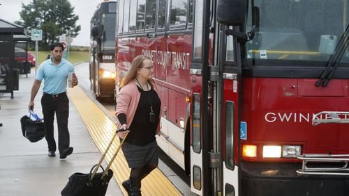 Transit agencies across the state try to ease Georgians' commutes, but one category of riders that needs more attention is students who go to Georgia’s 140 community and technical college campuses. (Bob Andres / AJC file photo)