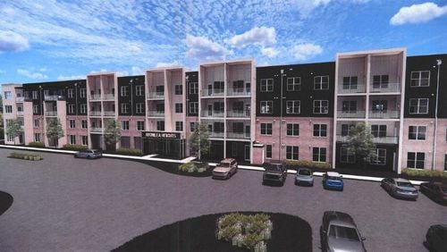 Cobb County commissioners on Tuesday will consider a rezoning proposal by an Atlanta developer that intends to build an apartment complex with 240 units along Roberts Court in Kennesaw. (Provided by Cobb County)