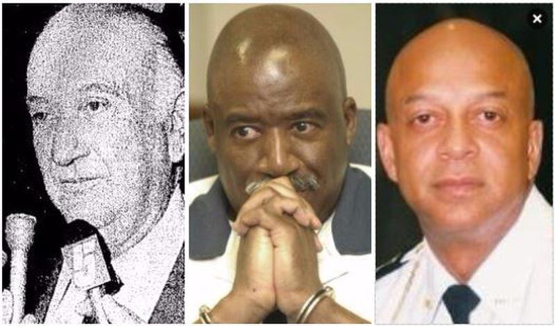 Through the years, criminal charges against DeKalb County Sheriffs haven't been uncommon. Here are a few of the sheriffs in question: J. Lamar Martin, left, Sidney Dorsey and Jeffrey Mann.