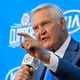 FILE - Jerry West speaks during a news conference to introduce him as an advisor to the Los Angeles Clippers, in Los Angeles, June 19, 2017. Jerry West, who was selected to the Basketball Hall of Fame three times in a storied career as a player and executive and whose silhouette is considered to be the basis of the NBA logo, died Wednesday morning, June 12, 2024, the Los Angeles Clippers announced. He was 86.(AP Photo/Mark J. Terrill, File)