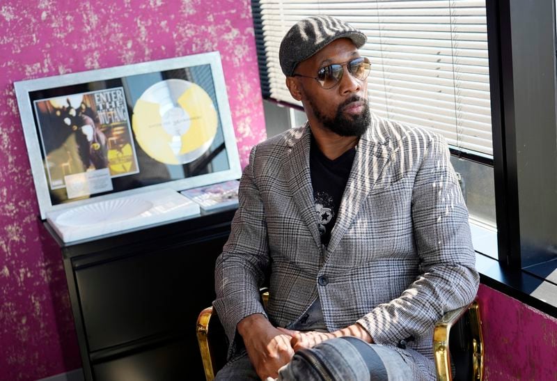 Musician, actor and filmmaker RZA poses for a portrait at his office, Wednesday, Aug. 28, 2024, in Los Angeles. (AP Photo/Chris Pizzello)