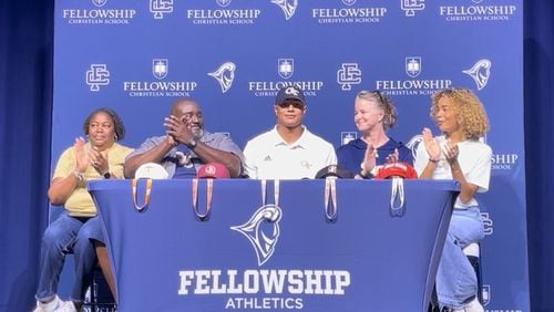 Fellowship Christian offensive lineman (center) committed to Georgia Tech for the 2025 season on Monday.