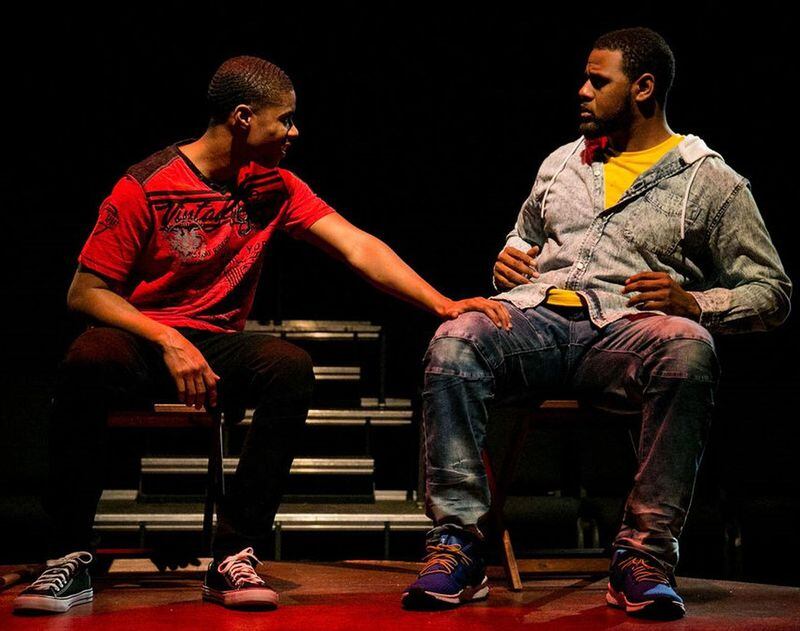 The Actor’s Express drama “The Brothers Size” features Ibraheem Farmer (left) and Terrance White. CONTRIBUTED BY CASEY GARDNER PHOTOGRAPHY