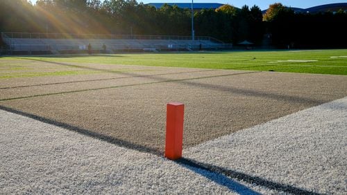 October 21, 2022 Atlanta - A view of the field before the North Cobb versus Kennesaw Mountain high school football game at Kennesaw on Thursday, October 20, 2022. (Arvin Temkar / arvin.temkar@ajc.com)