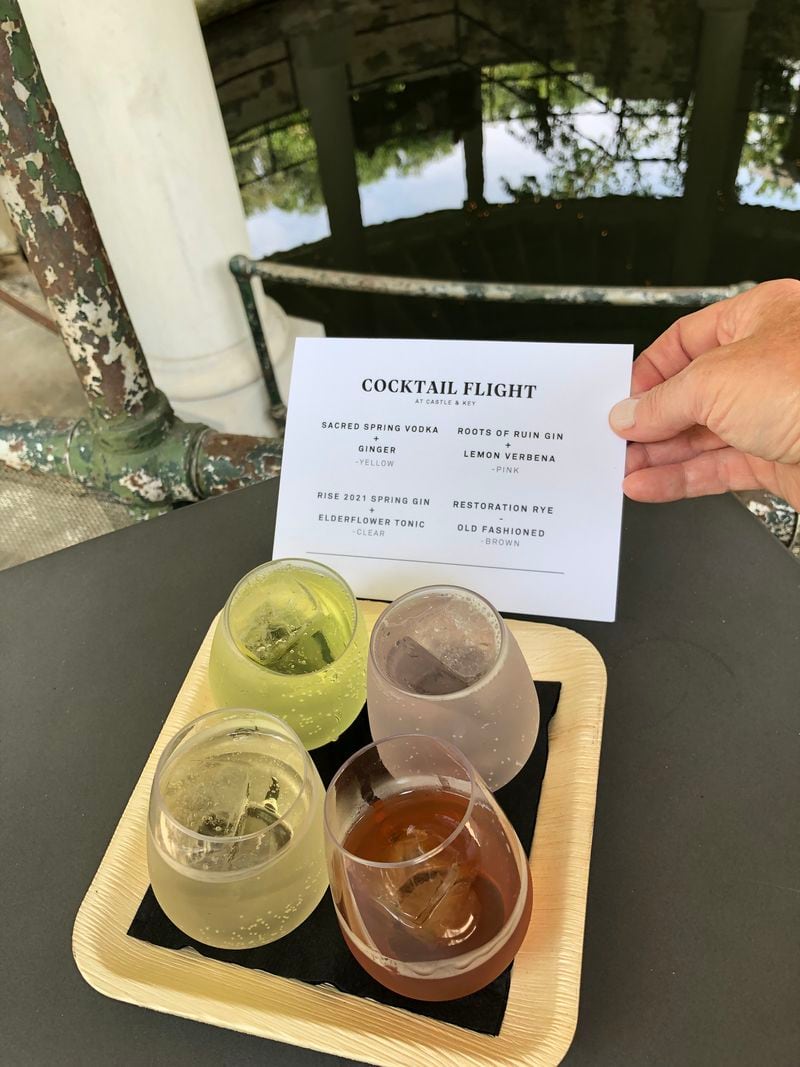 A flight of cocktails at Castle & Key.
