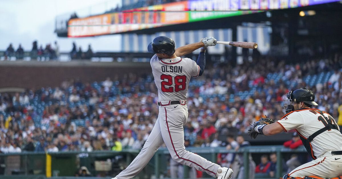 Matt Olson leaves the yard and BREAKS the Braves single-season record for  most RBI! 