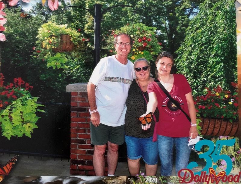 Richard and Tanya Clark took their daughter, Stacey, to Pigeon Forge, Tennessee, for four days, stopping by Dollywood for some fun. Photo courtesy of Richard Clark