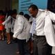 First year medical student Dorian Wood dons his white coat during the Morehouse School of Medicine Annual White Coat Ceremony in this AJC file photo. MSM is one of four Black medical schools in the U.S.