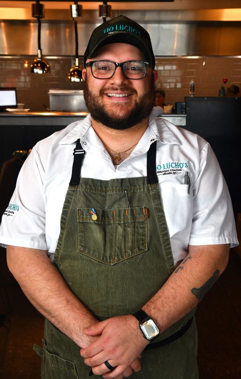 Arnaldo Castillo, chef and co-owner of Tio Lucho's Peruvian Coastal restaurant. (Chris Hunt for The Atlanta Journal-Constitution)