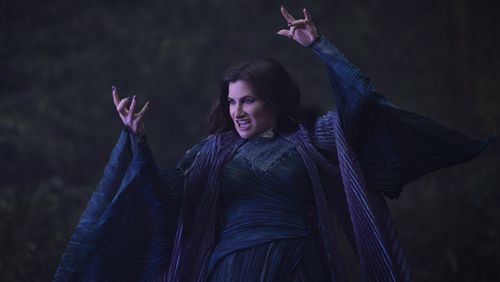 This image released by Disney+ shows Kathryn Hahn, as Agatha Harkness, in Marvel Television's "Agatha All Along." (Chuck Zlotnick/Marvel-Disney+ via AP)