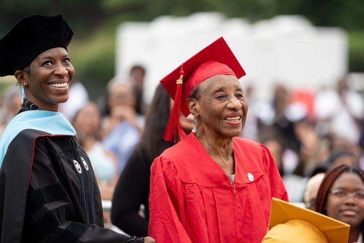 Graduates, faculty and family gather for the Clark Atlanta University 35th annual commencement convocation.