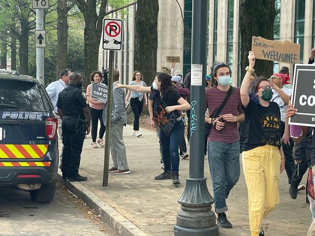 Protest at Atlanta City Hall