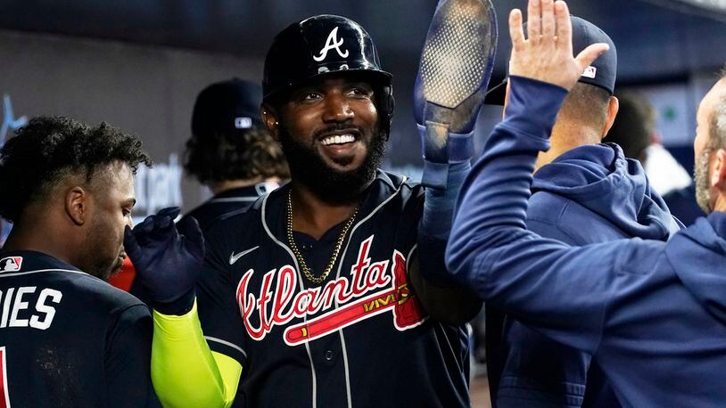 MLB on X: The Big Bear is staying in Atlanta. Marcell Ozuna