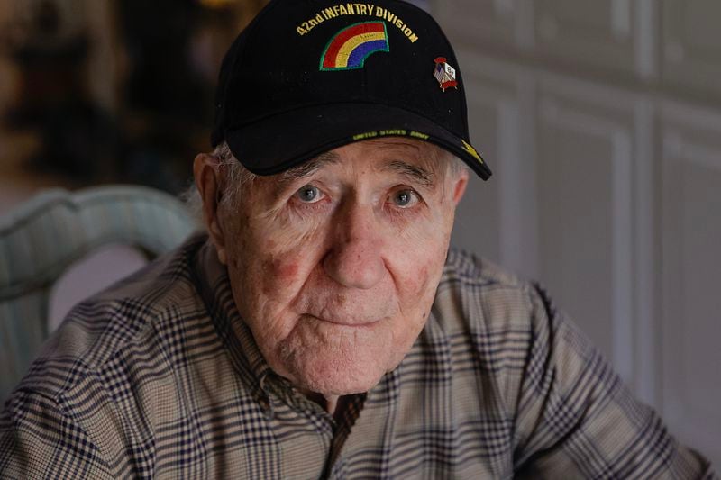 World War II veteran and liberator Hilbert “Hibby” Margol has not experienced any serious medical issues and takes no prescription medicine. (Natrice Miller/AJC)