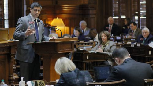 State Rep. Shaw Blackmon, R-Bonaire, sponsor of the health agents’ legislation. BOB ANDRES /BANDRES@AJC.COM