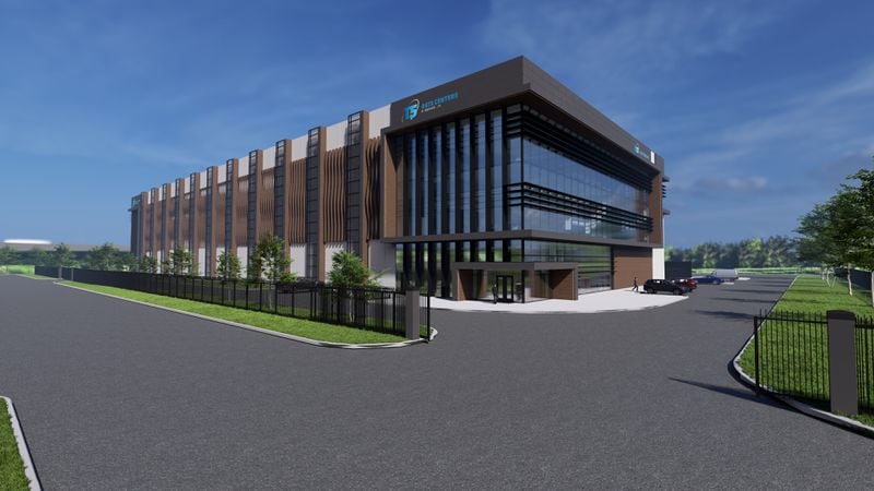 This is a rendering of developer T5's fourth planned data center campus in metro Atlanta.