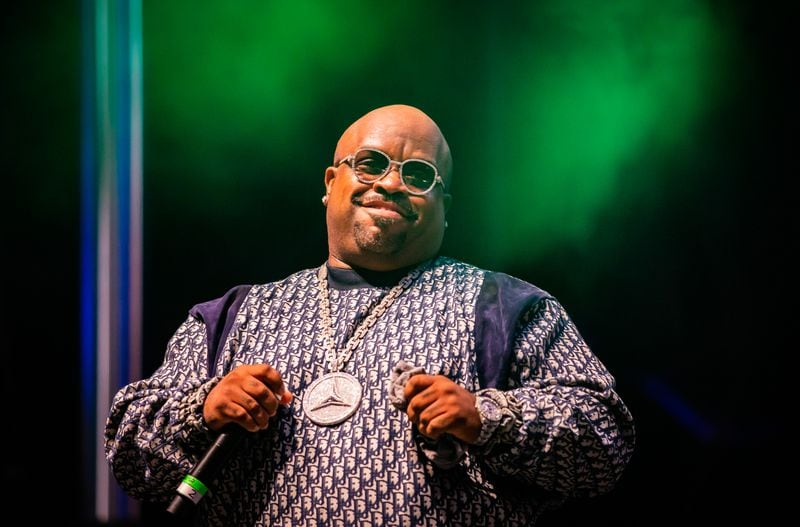 Goodie Mob's CeeLo Green joined the rest of the group and Big Boi at the "Big Night Out" concert event at Centennial Olympic Park in October 2021.
