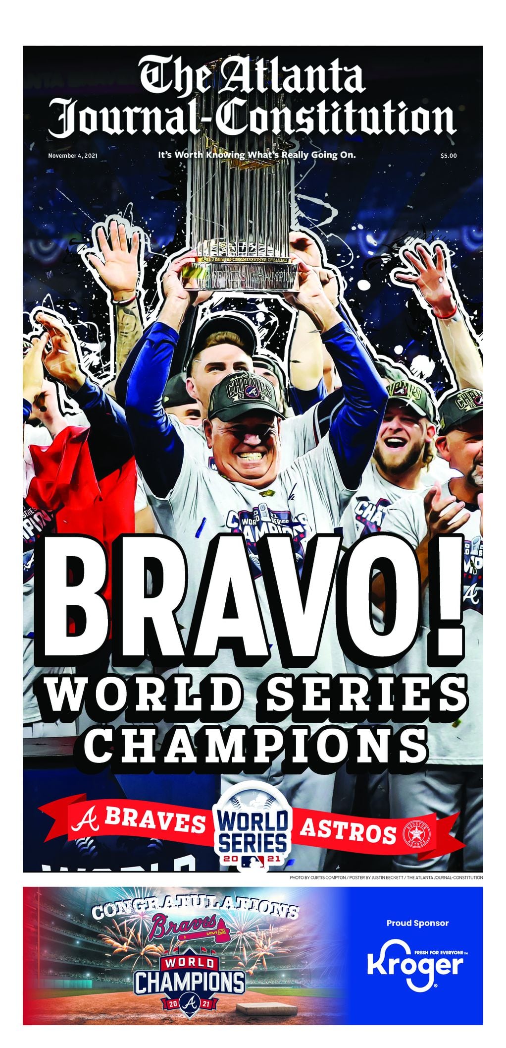 How to find the AJC Braves pages, print editions and other keepsakes from  the Braves' season