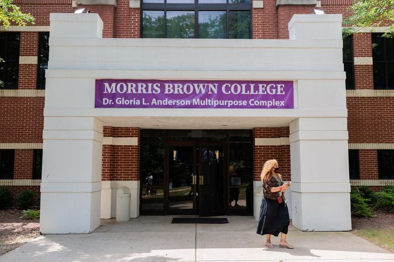 A week after classes began, Morris Brown College began requiring students and employees to wear face masks on campus. (Arvin Temkar/arvin.temkar@ajc.com)