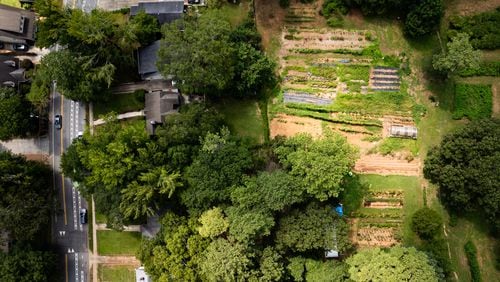 Ormewood's urban farm founded by Brian "Red" Harrison in the 1990s will soon because a City of Atlanta park under the name “Red’s Farm Preserve.” The property will continue to be a working farm. (Seeger Gray / AJC)