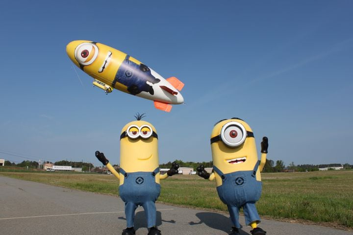 Despicablimp flies over Atlanta