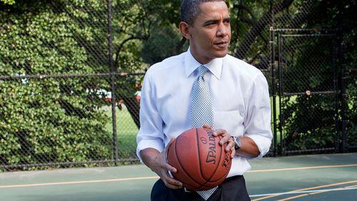 President Obama enjoys playing basketball.