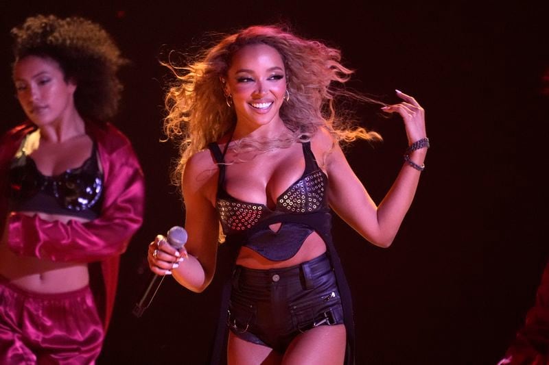 Tinashe performs during the BET Awards on Sunday, June 30, 2024, at the Peacock Theater in Los Angeles. (AP Photo/Chris Pizzello)