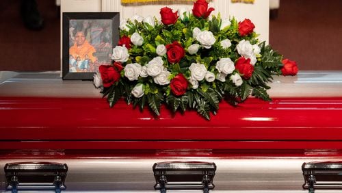 A funeral is held for 12-year-old Zyion Charles at First Iconium Baptist Church in Atlanta on Saturday, December 10, 2022. (Arvin Temkar / arvin.temkar@ajc.com)